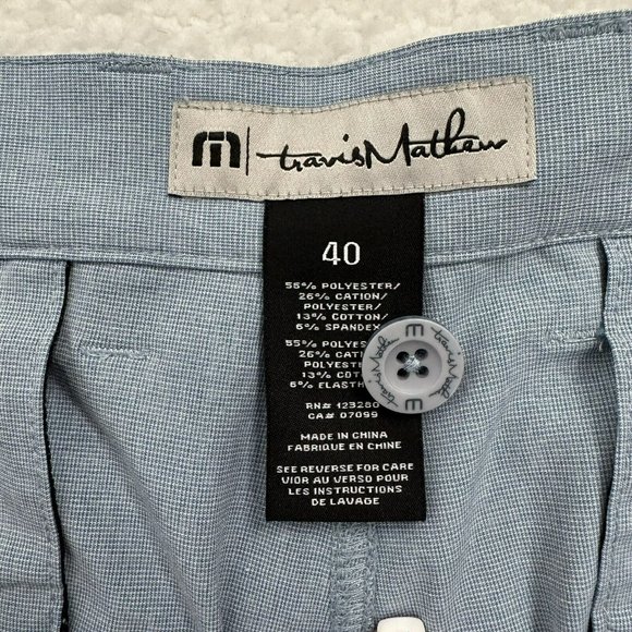 Travis Mathew Men's Golf Performance Athleisure Shorts Size 40 Blue Lightweight - Picture 6 of 8